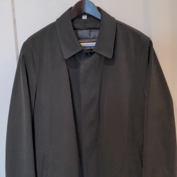 Kenneth Cole New York Black raincoat size small - Picture 2 of 14